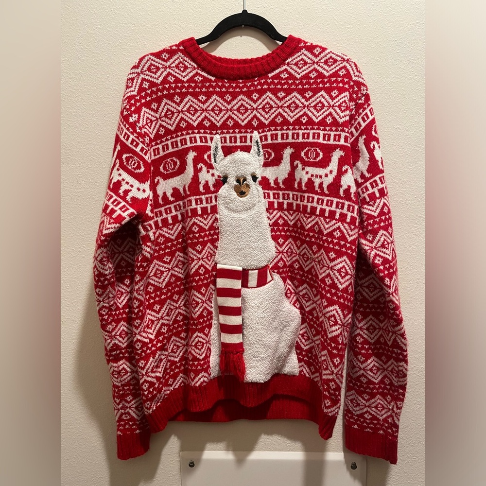 Alpaca Christmas Sweater